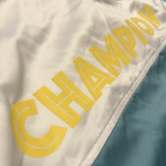 Champion Big C Pullover Jacket Green/White/Yellow - Picture 8 of 8
